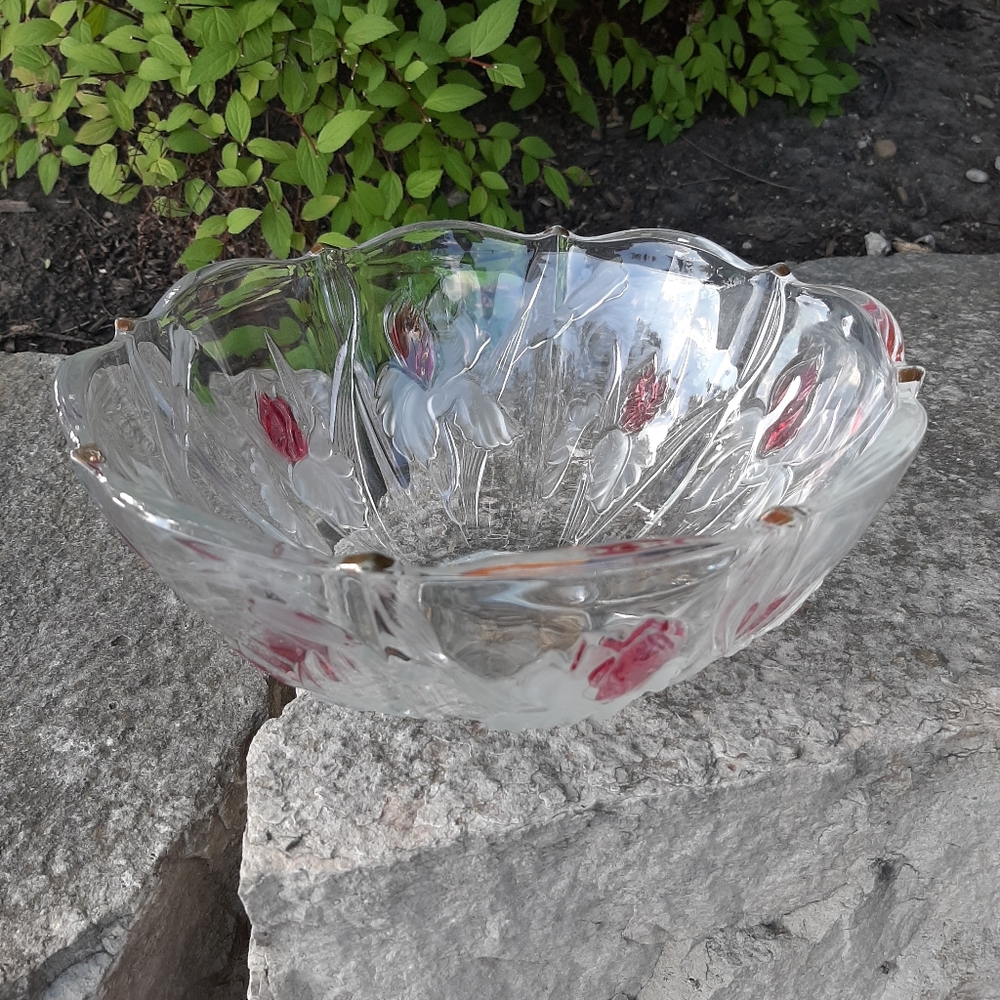 Beautiful vintage fruit bowl/ salad bowl with 4 side bowls - Picture 5 of 6